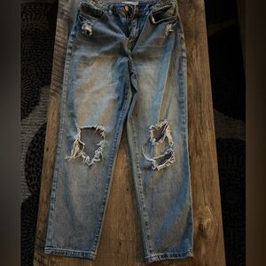 YMI light wash distressed jeans